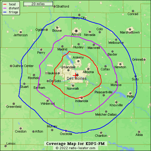 KDPS-FM Coverage NCE Coverage for KDPS-FM