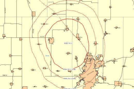 Coverage for KRQN-FM